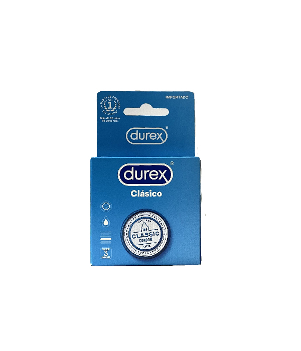 PRESERVATIVO DUREX CLASICO CAJA X 3 UND